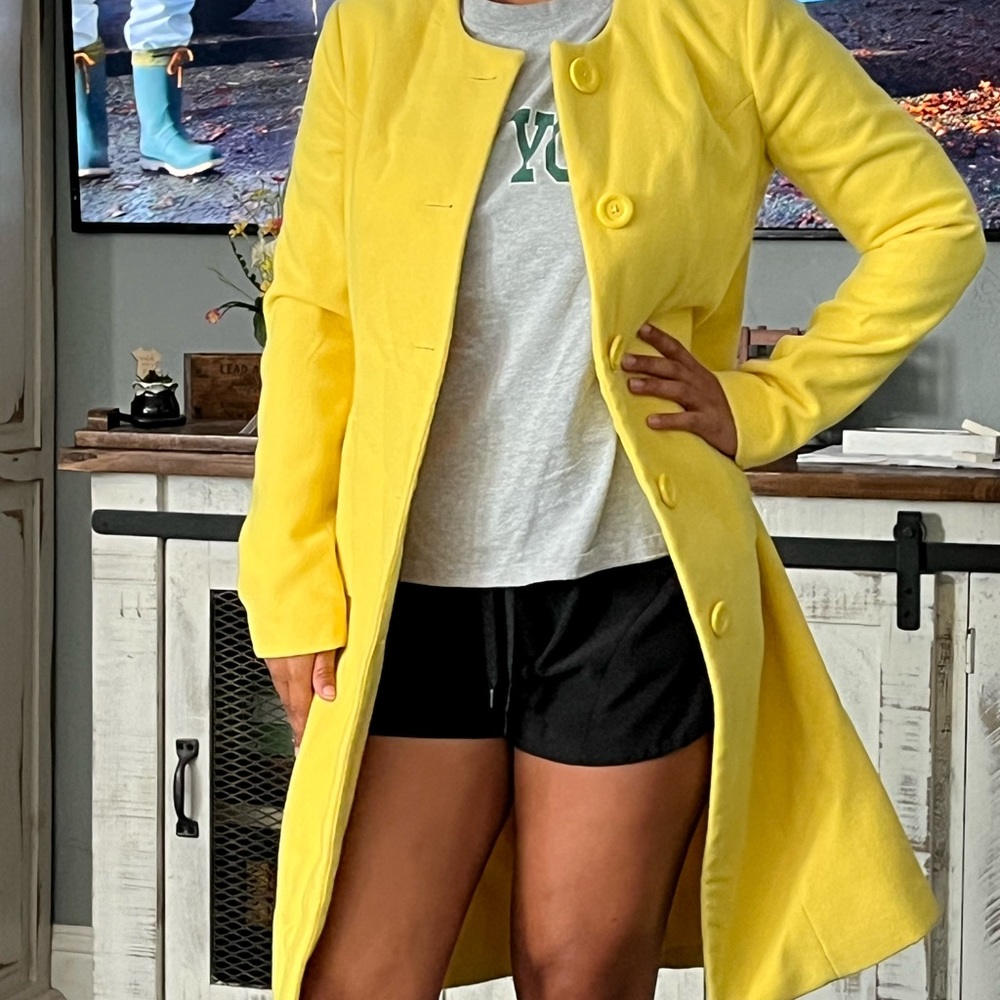NWOT Venus Size Small Yellow Women's Coat - Picture 5 of 6